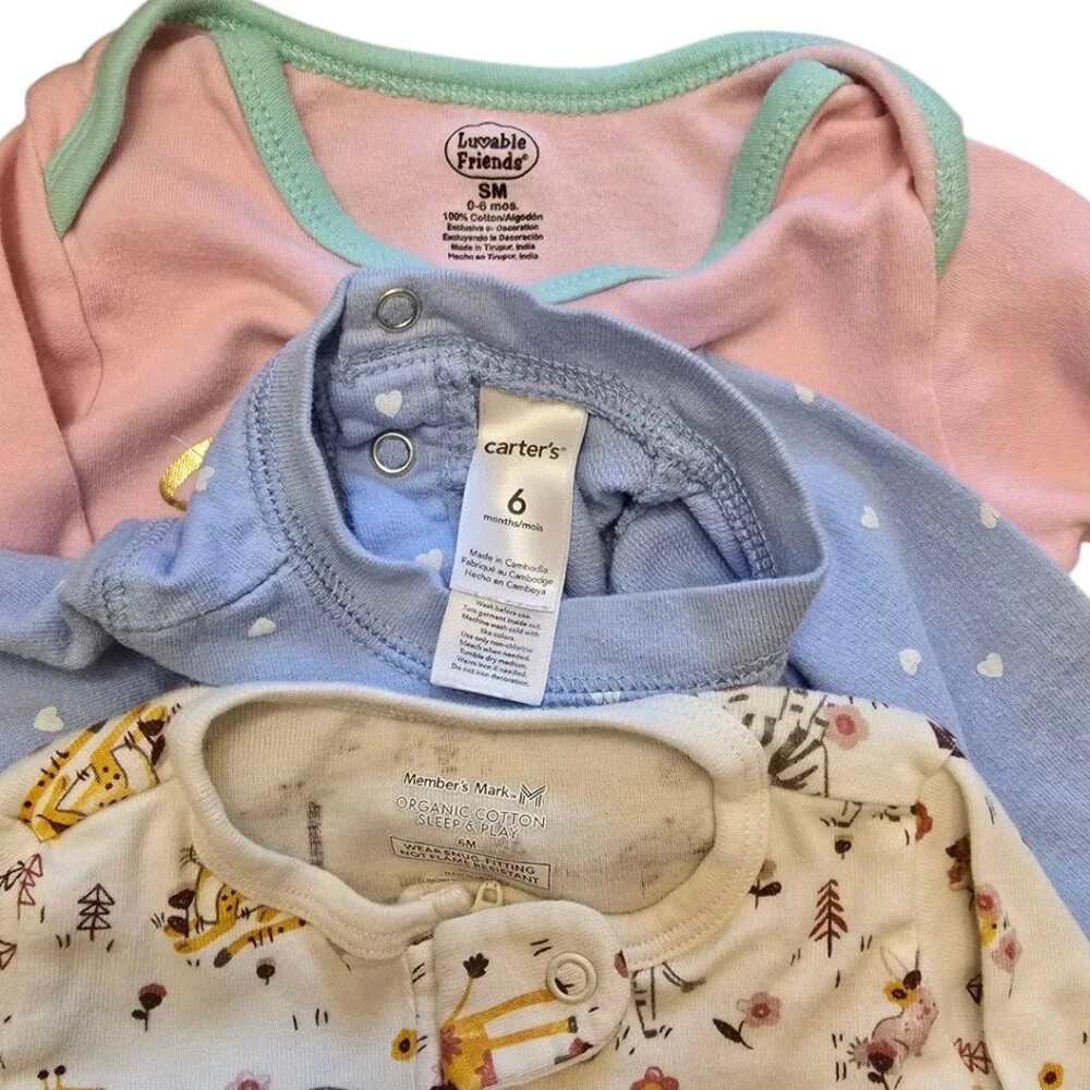 Girls 3 Piece Sleeper Bundle - sz 6m